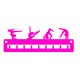 Medagliere ginnastica artistica con 4 sagome
