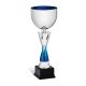 Coppa color calice argento e blu h31
