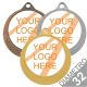 Medaglia oro diametro mm 32 economica personalizzata in metallo - copy
