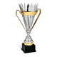 Coppa Argento Oro Manici Dorati Altezza 64.5 cm