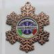 Medaglia in metallo Fiocco di neve SCI-BRONZO